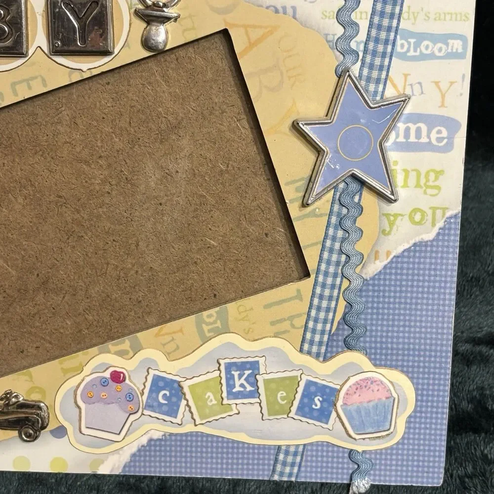 Baby Decorative Photo Frame 4x6 Cupcake Car Baby
